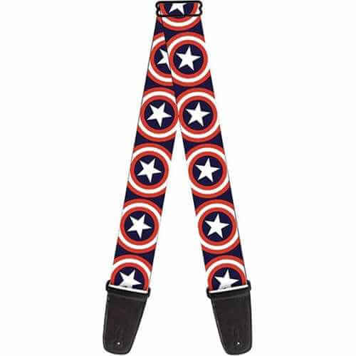Buckle Down Captain America Sheild Guitar Strap