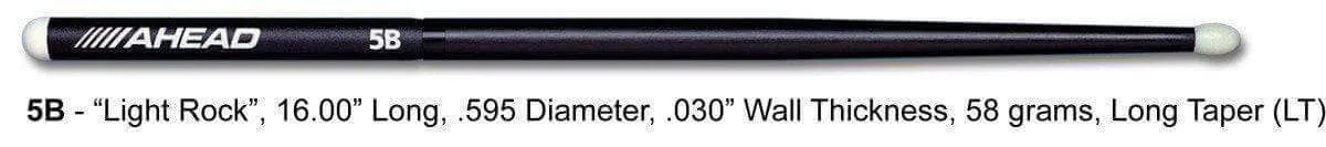 Ahead 5B Light Rock Drumsticks (Lt)