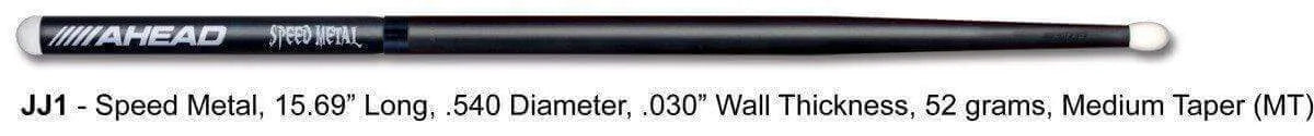Ahead Speed Metal Drumsticks (Mt)