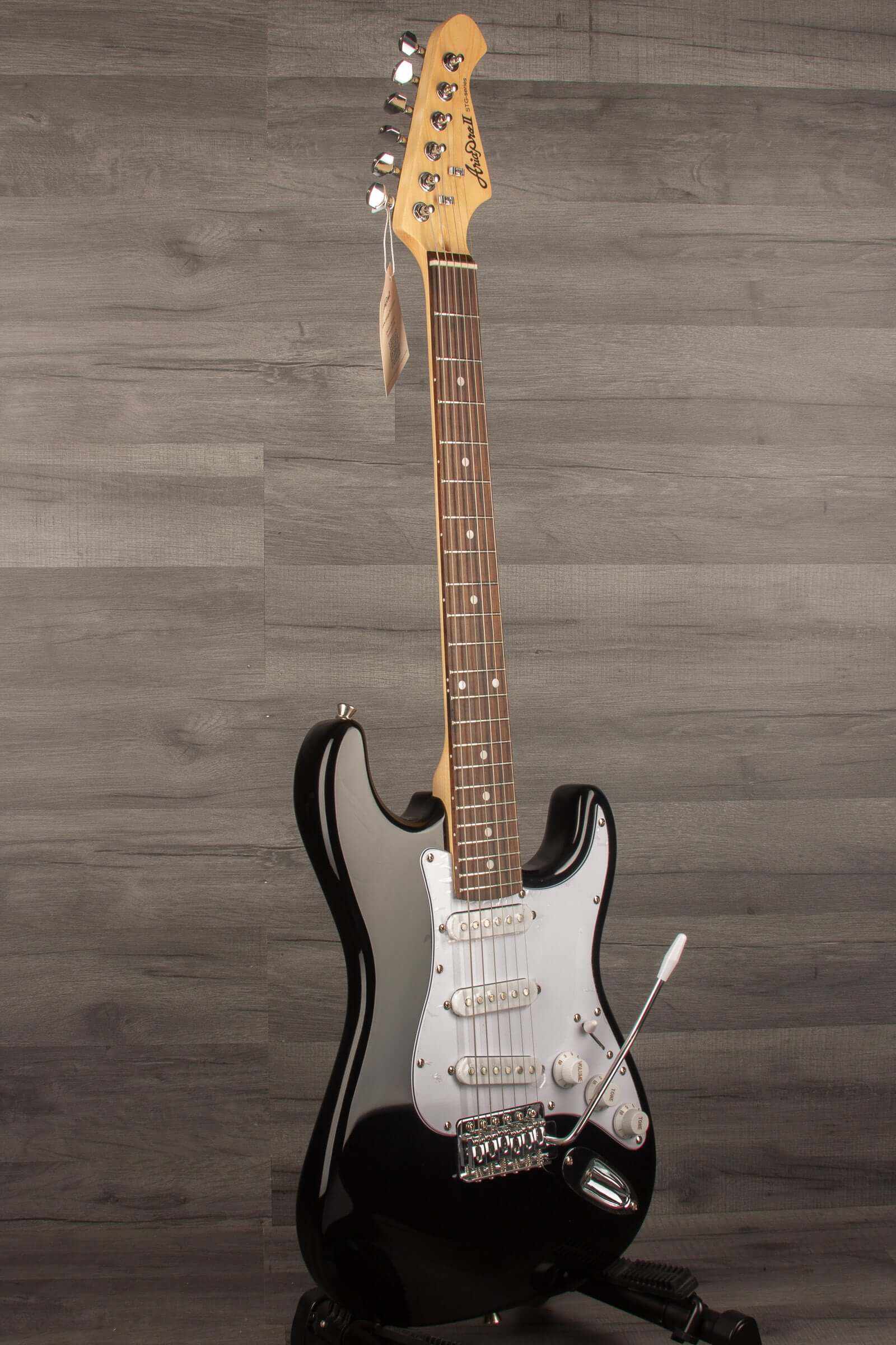 Aria STG Mini Electric Guitar - Black