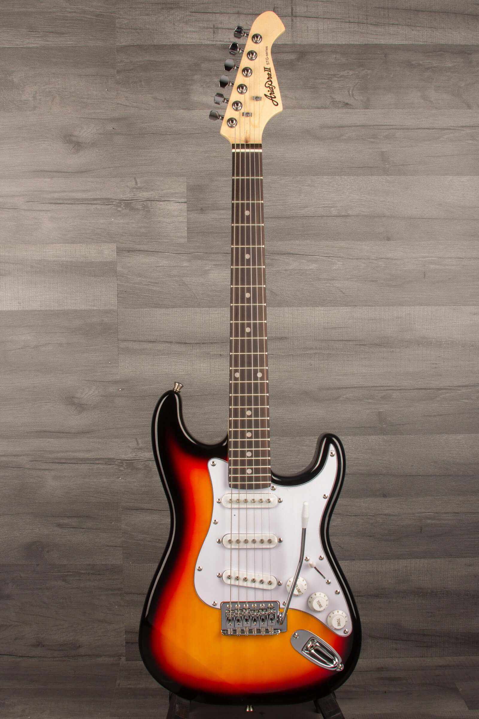 Aria STG Mini Electric Guitar - 3-Tone Sunburst