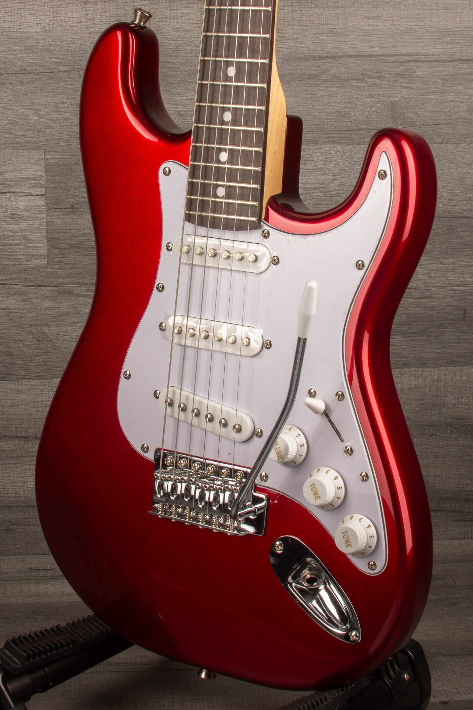 Aria STG Mini Electric Guitar - Candy Red