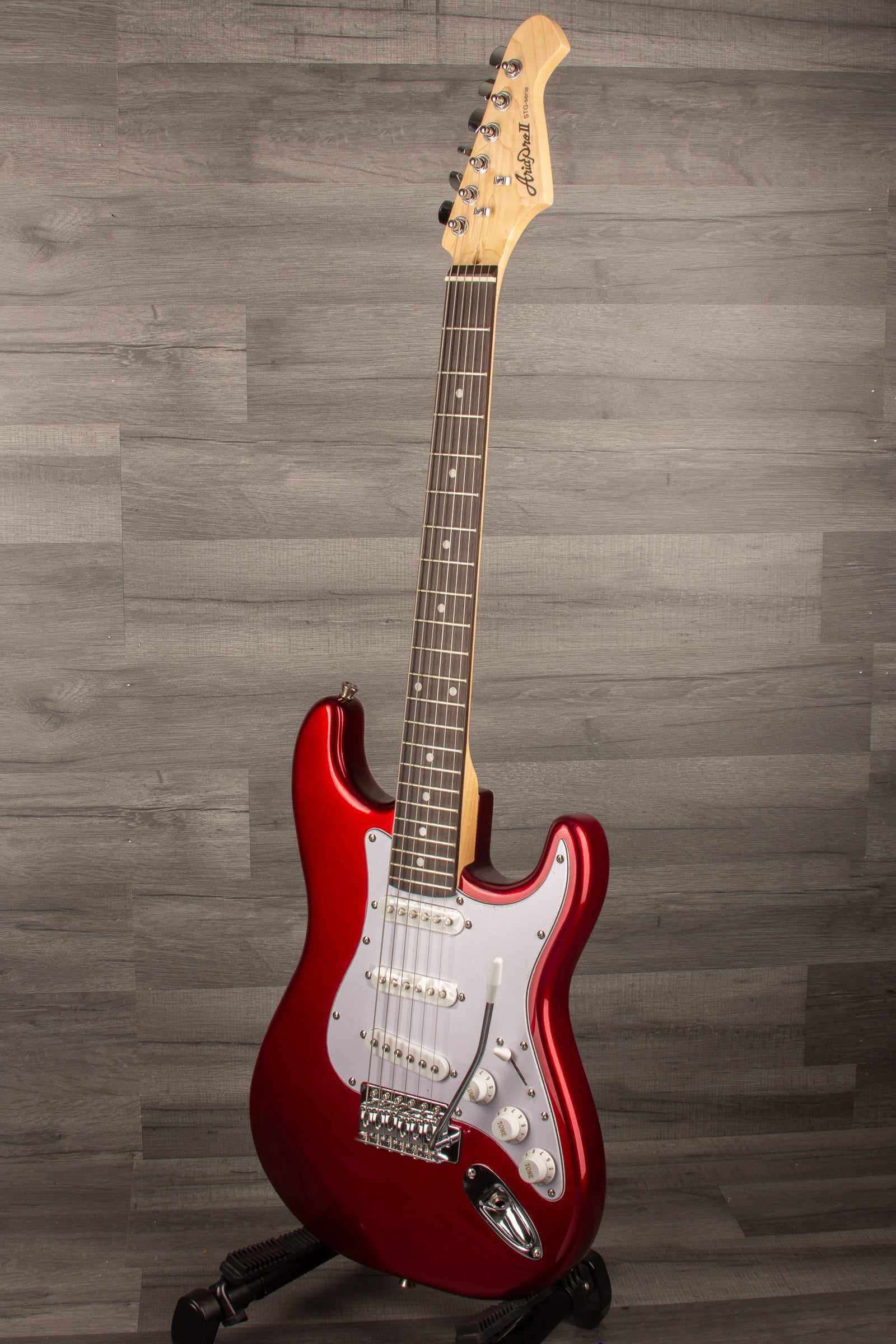 Aria STG Mini Electric Guitar - Candy Red