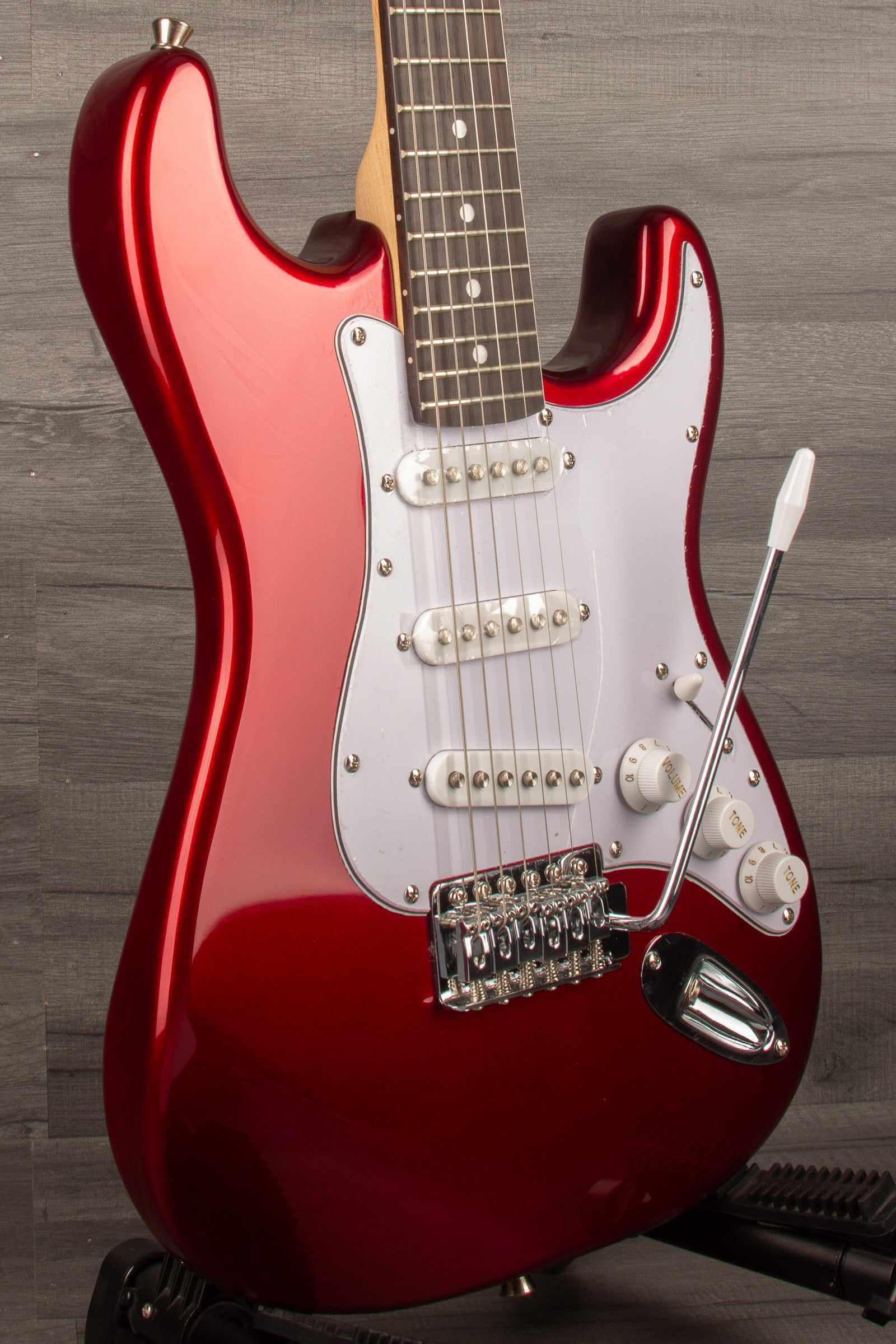 Aria STG Mini Electric Guitar - Candy Red