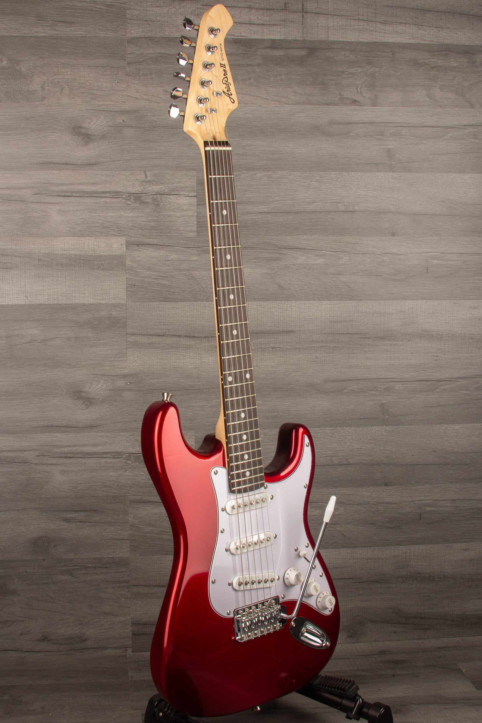 Aria STG Mini Electric Guitar - Candy Red