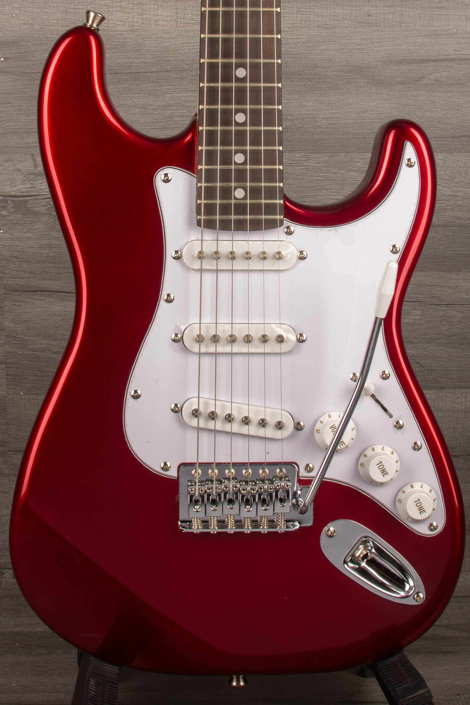 Aria STG Mini Electric Guitar - Candy Red