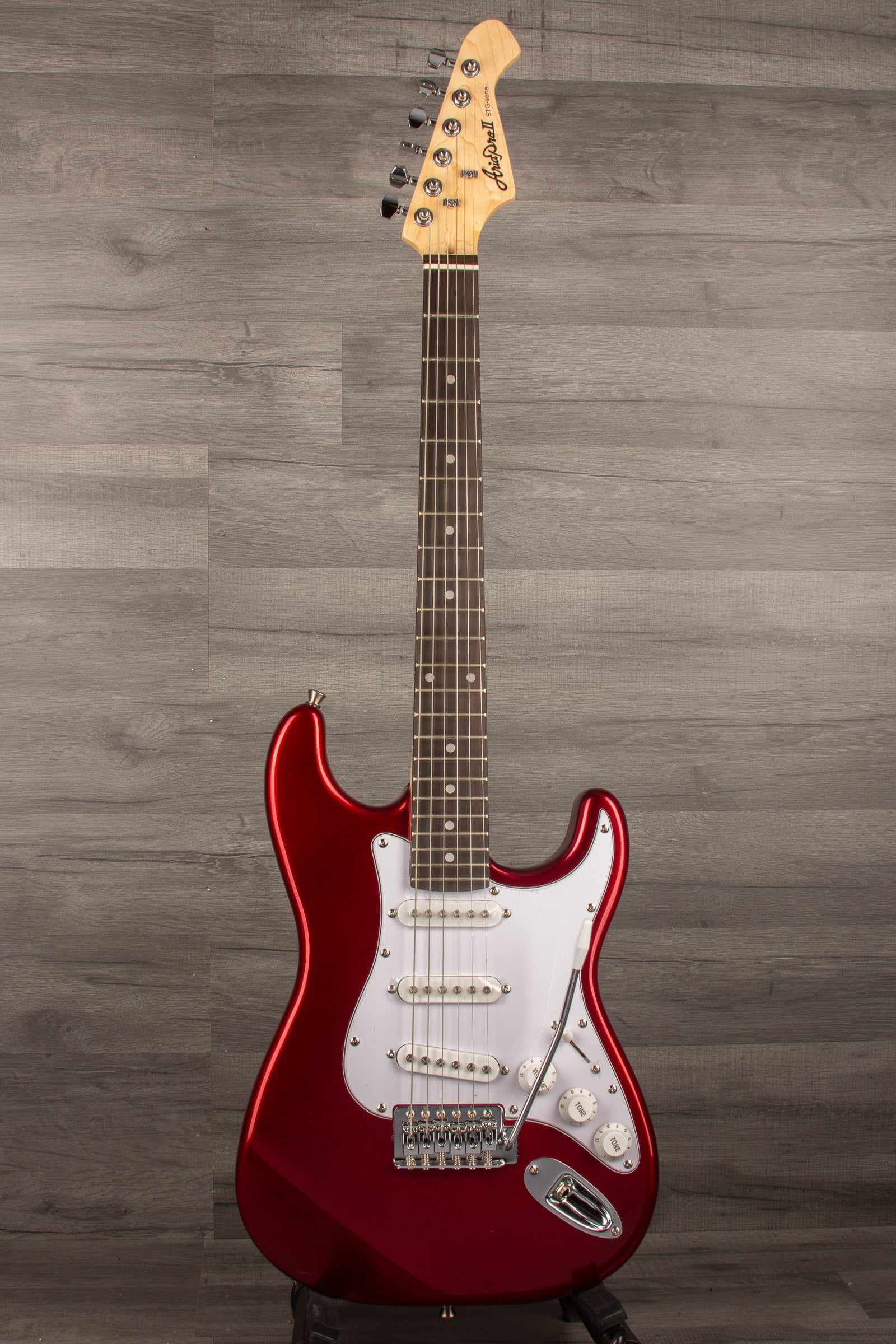 Aria STG Mini Electric Guitar - Candy Red