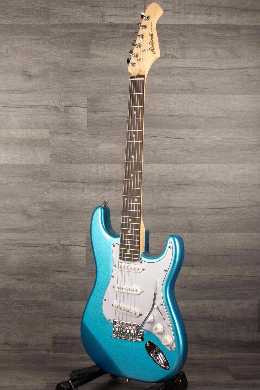 Aria STG Mini Electric Guitar - Metallic Blue