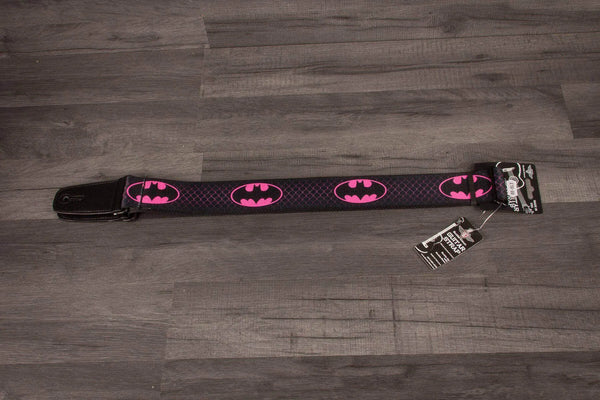 Buckle Down Batman Pink Logo Guitar Strap