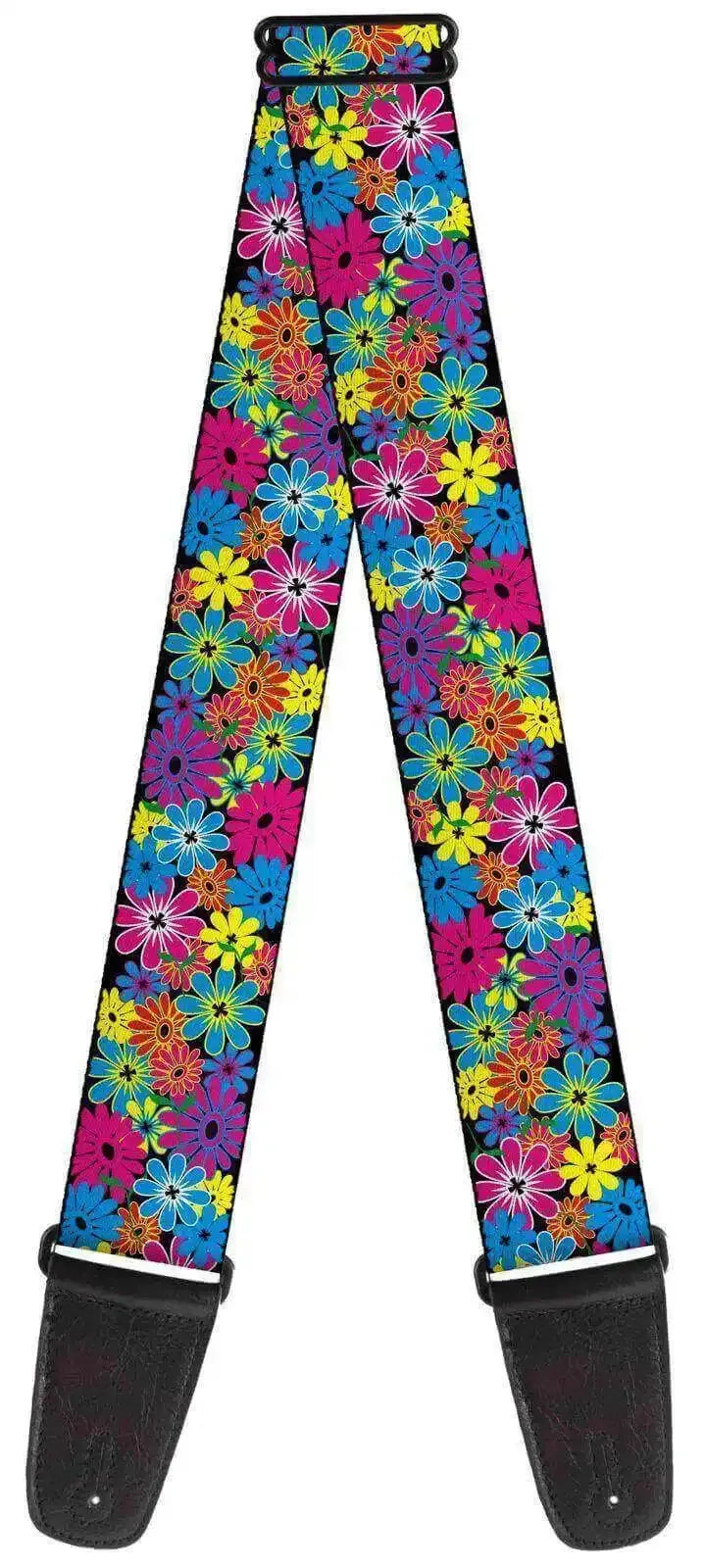 Buckle Down Flower Blossom Guitar Strap