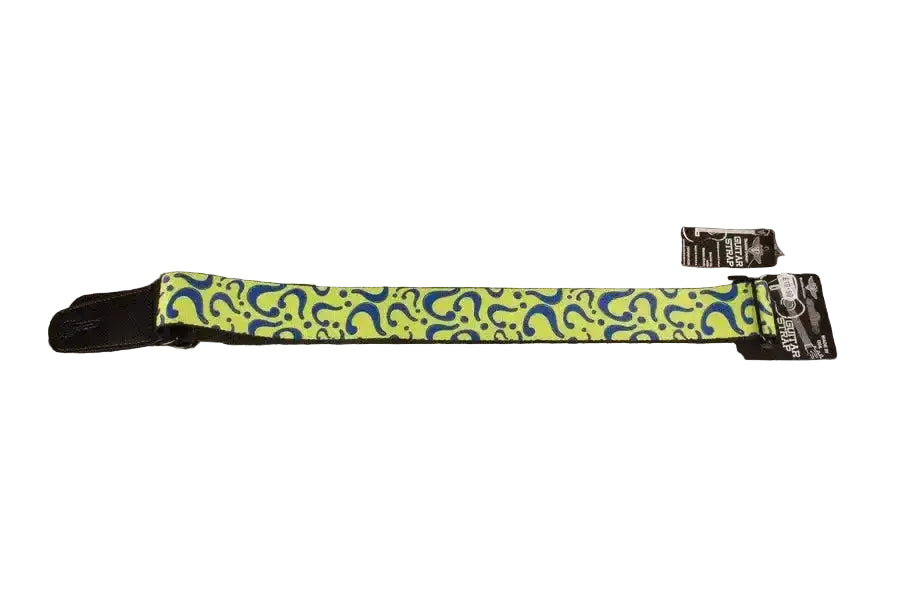Buckle Down The Riddler Question Mark Guitar Strap