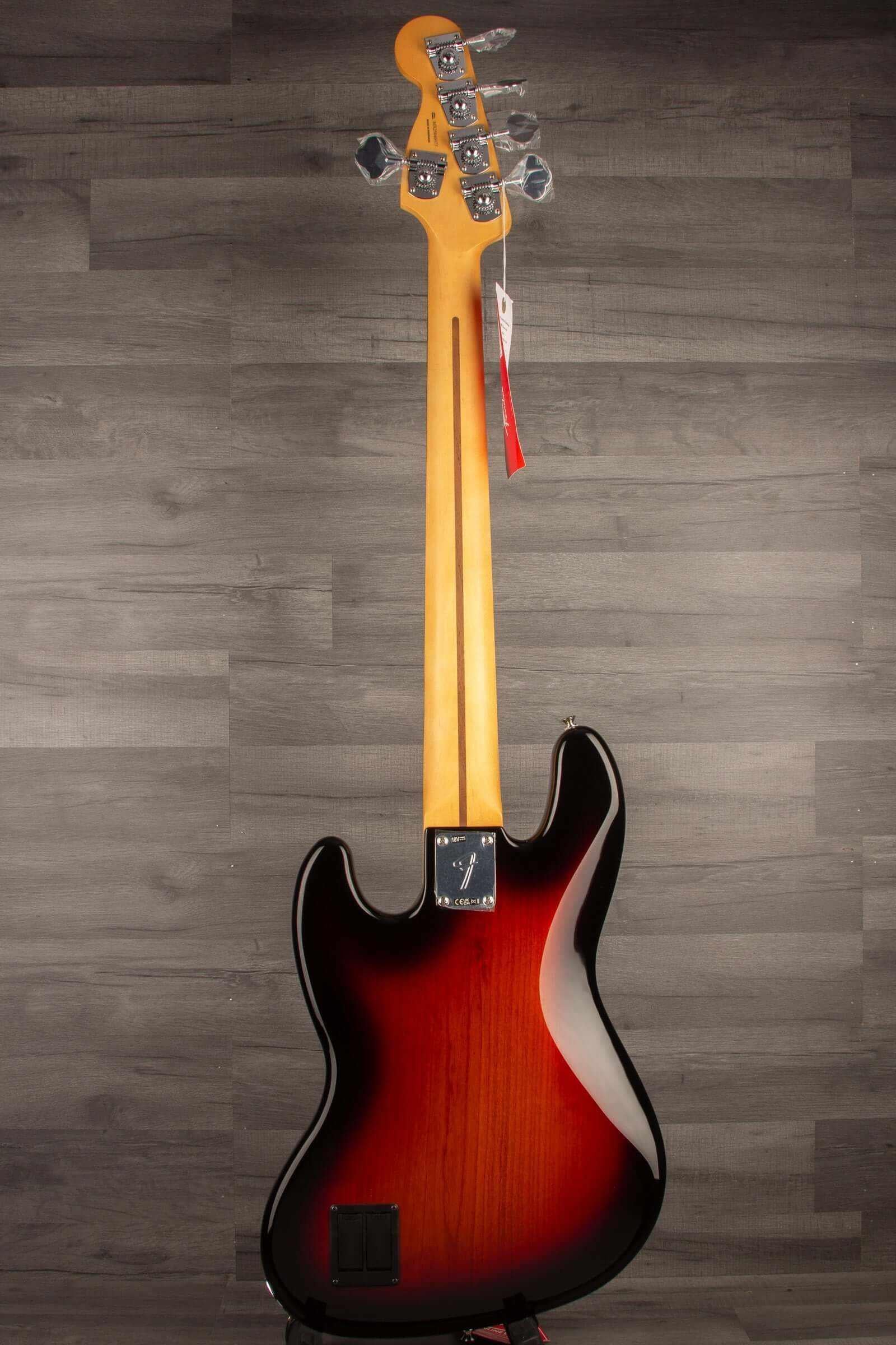 Fender Player II Modified Active Jazz Bass® V, Rosewood Fingerboard, 3 Tone Sunburst