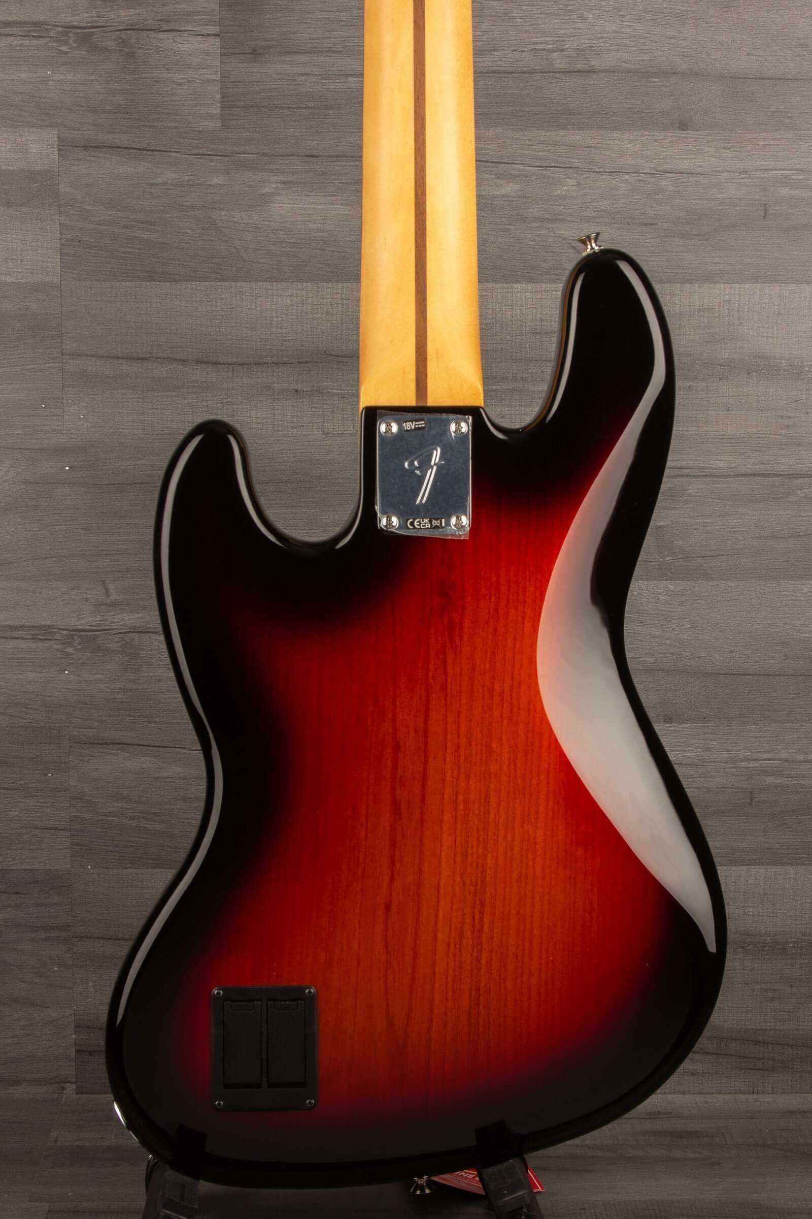 Fender Player II Modified Active Jazz Bass® V, Rosewood Fingerboard, 3 Tone Sunburst