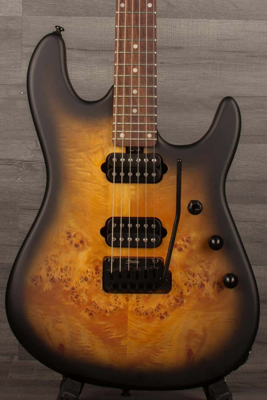 USED Sterling by MusicMan Richardson 6 Cutlass Electric Guitar - Natural Poplar