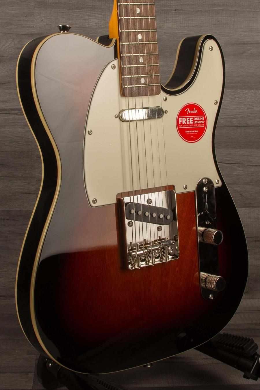 Squier Classic Vibe 60's Telecaster Electric Guitar - 3 tone sunburst