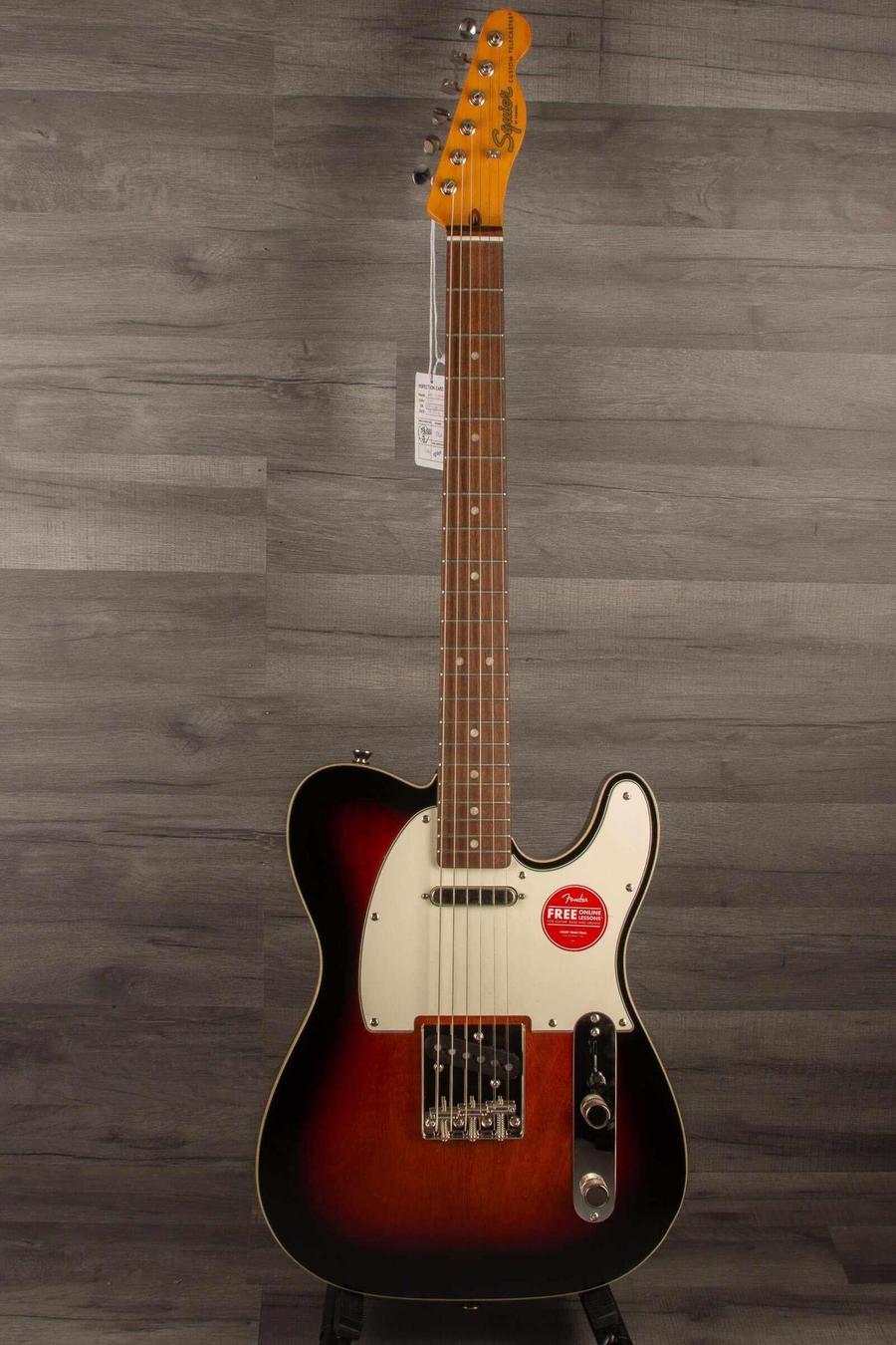 Squier Classic Vibe 60's Telecaster Electric Guitar - 3 tone sunburst