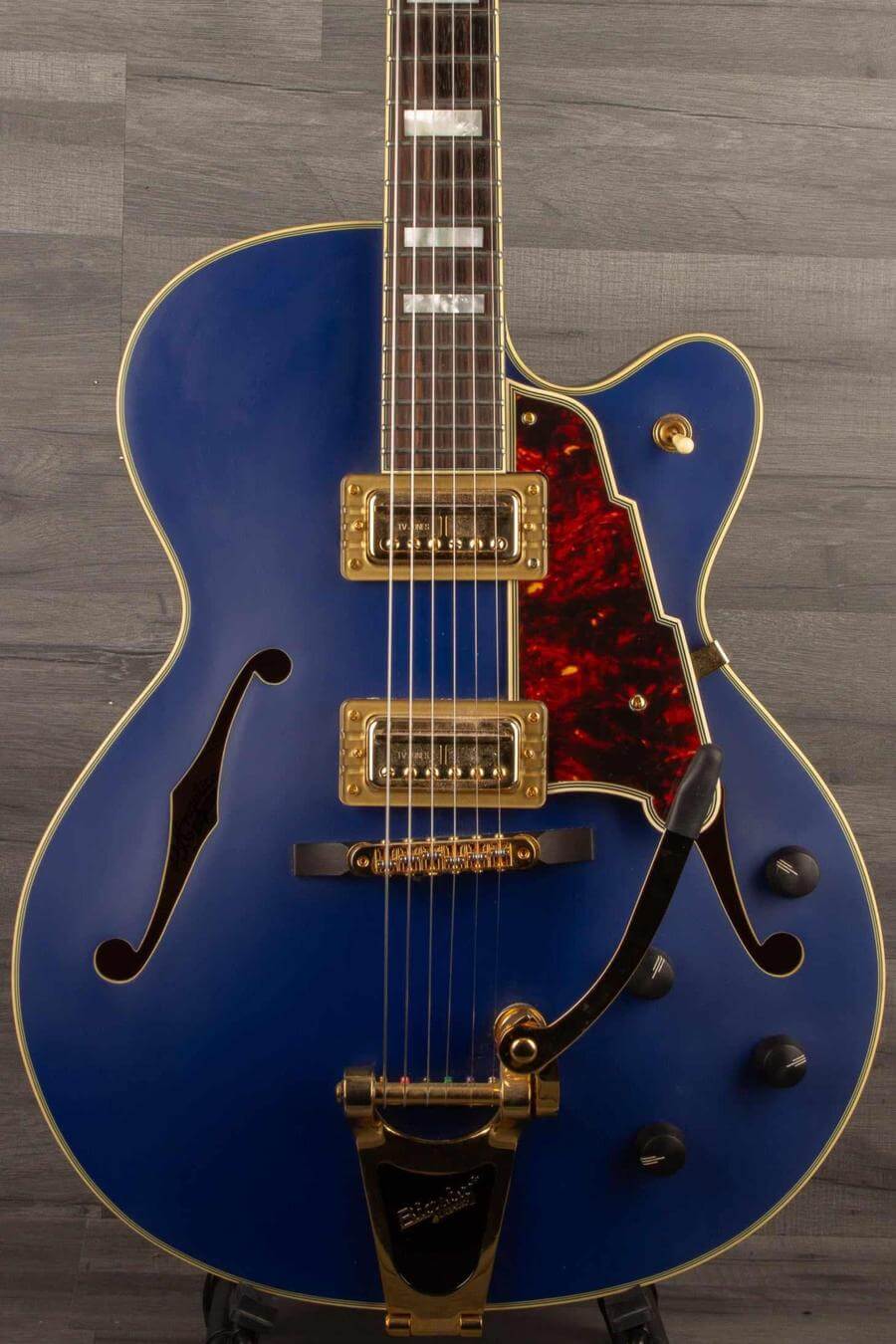 Used - D'Angelico Deluxe 175 Matte Royal Blue - MusicStreet