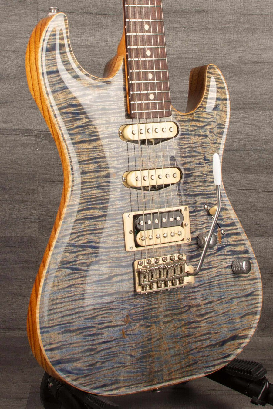 Patrick James Eggle '96 Carve Top Electric Guitar - Threadbear Denim