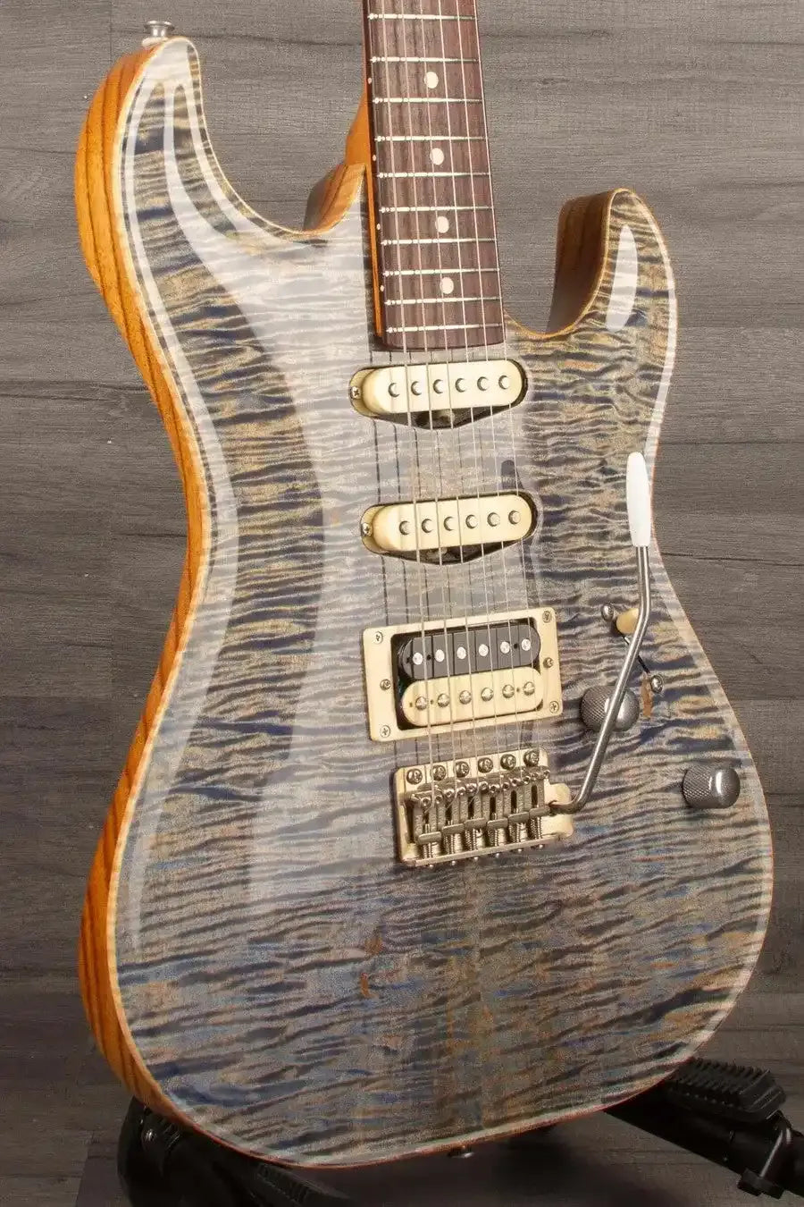 Patrick James Eggle '96 Carve Top Electric Guitar - Threadbear Denim