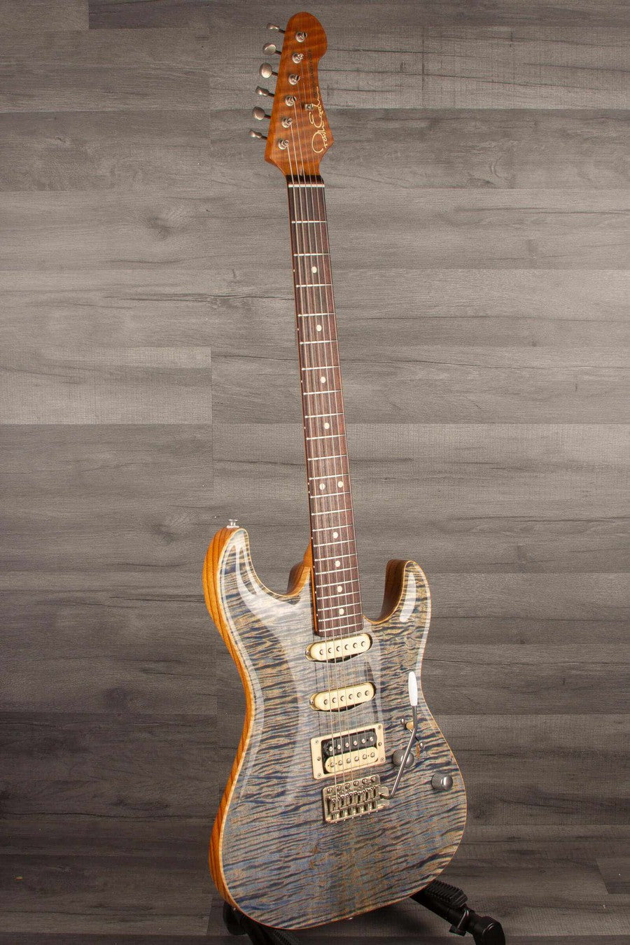 Patrick James Eggle '96 Carve Top Electric Guitar - Threadbear Denim