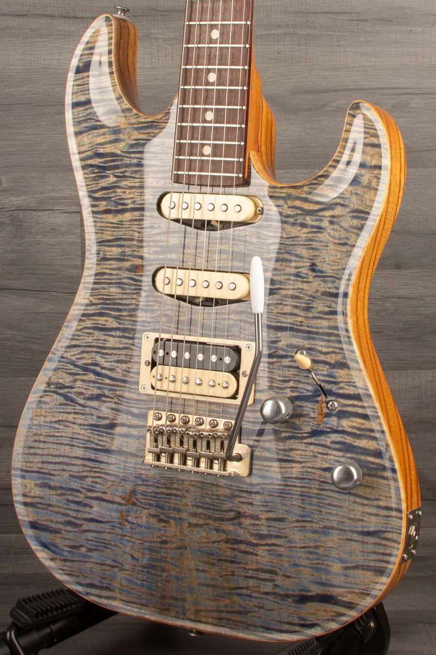 Patrick James Eggle '96 Carve Top Electric Guitar - Threadbear Denim