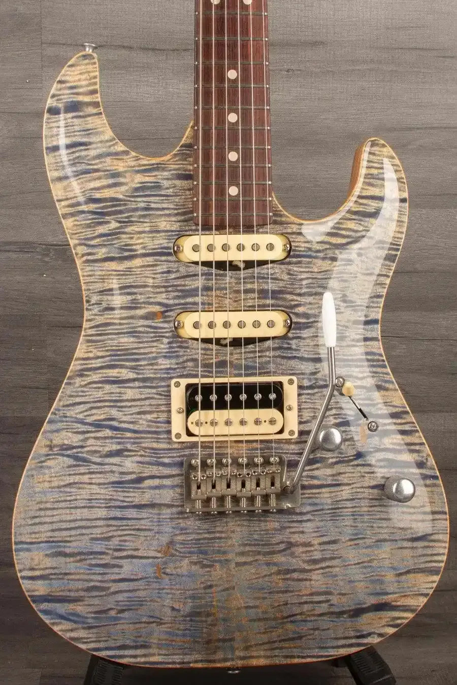 Patrick James Eggle '96 Carve Top Electric Guitar - Threadbear Denim