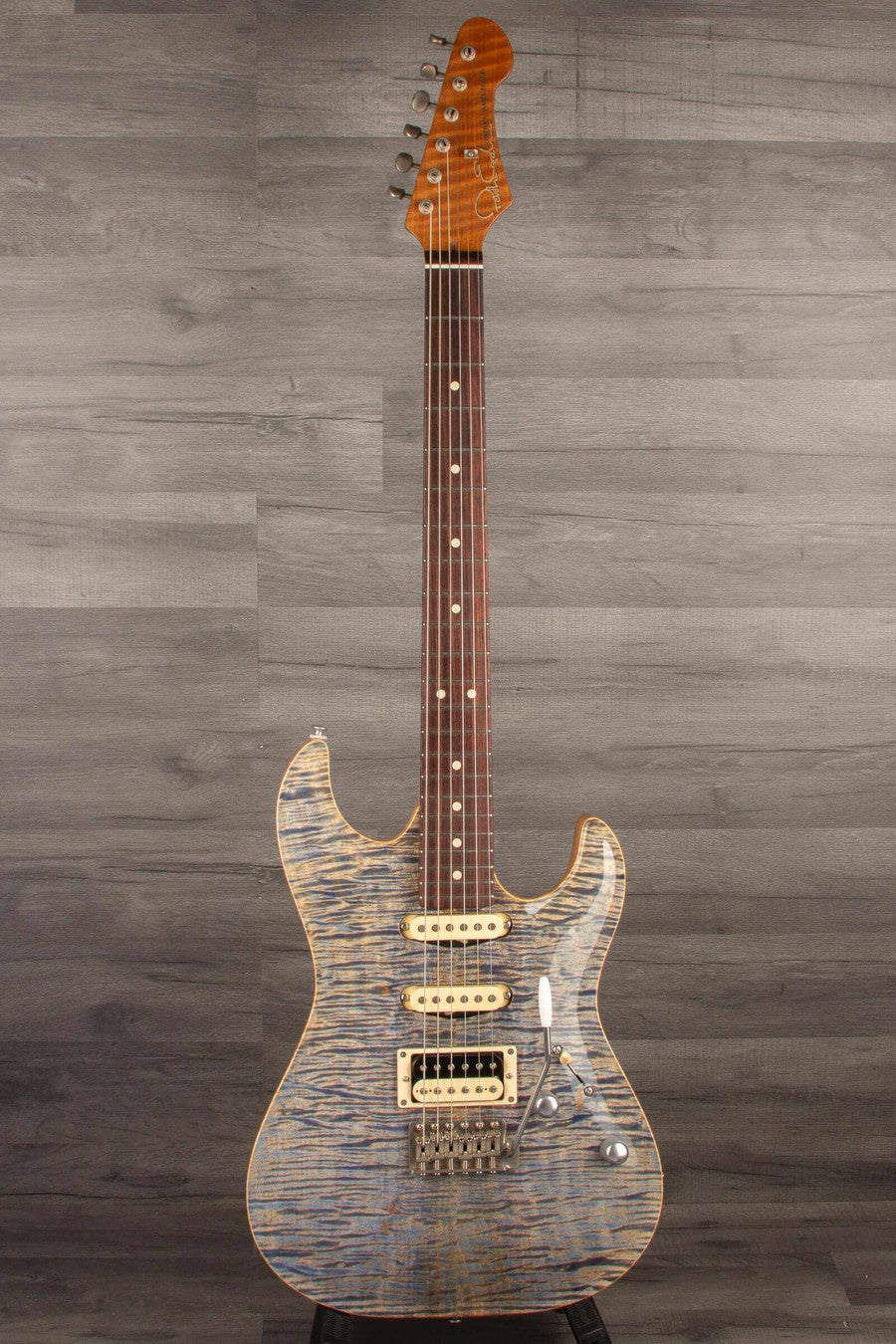 Patrick James Eggle '96 Carve Top Electric Guitar - Threadbear Denim