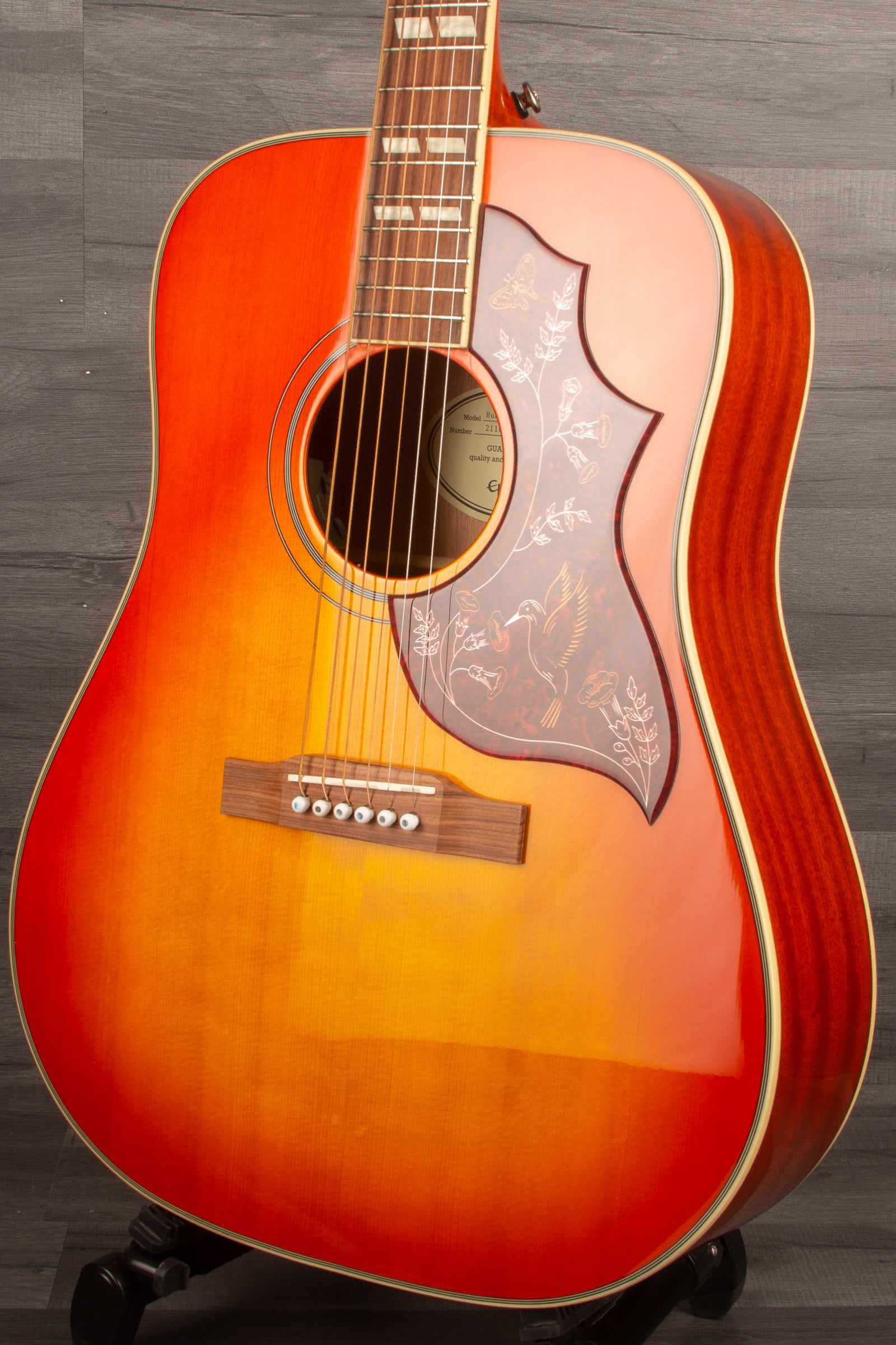 Epiphone Hummingbird Studio - Faded Cherry - Solid Top / Fishman Sonitone - Acoustic Guitar
