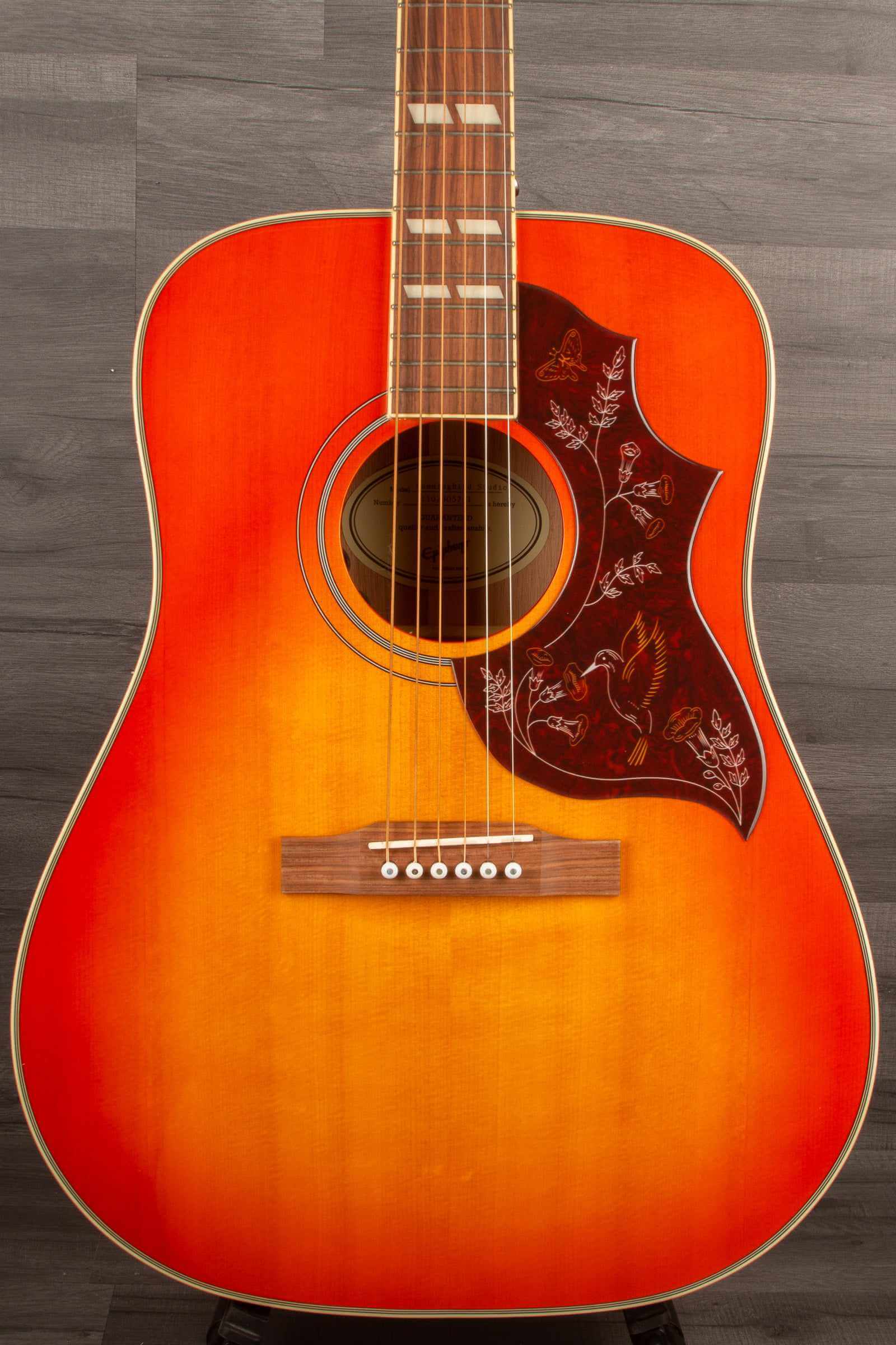 Epiphone Hummingbird Studio - Faded Cherry - Solid Top / Fishman Sonitone - Acoustic Guitar