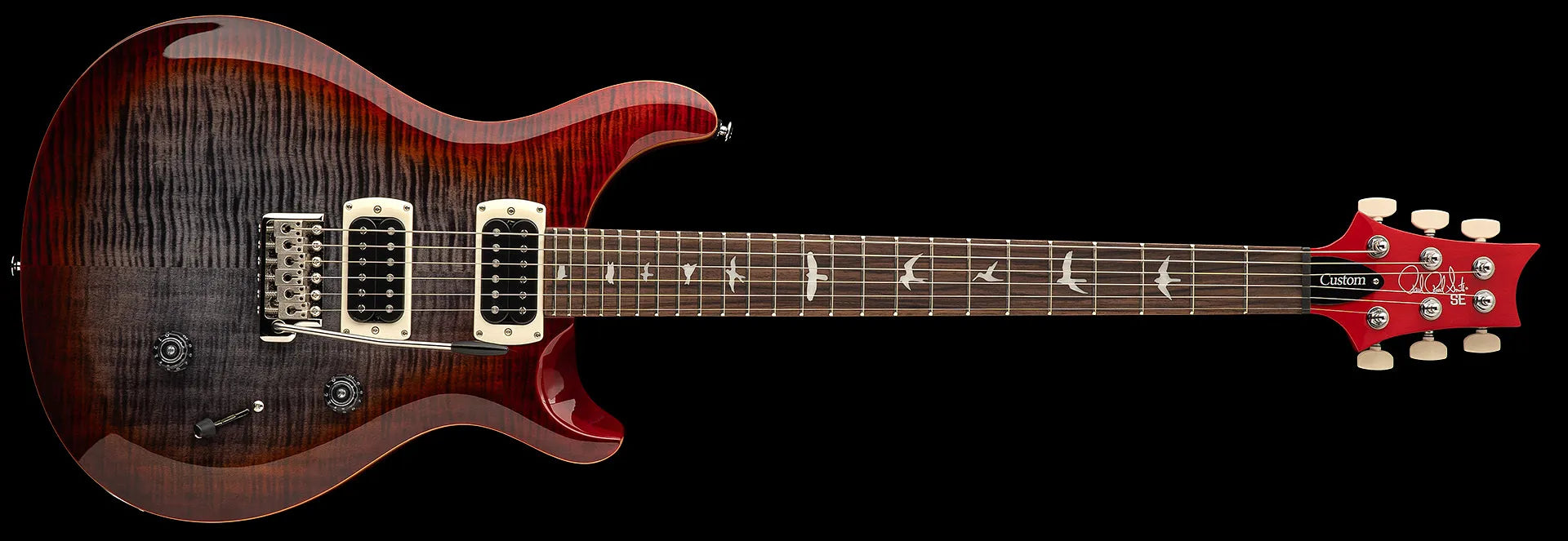 PRS SE Custom 24 - Charcoal Cherry Burst 2026