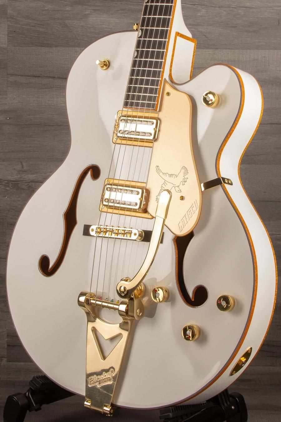 Gretsch Synchromatic™ Falcon™ Hollow Body Single-Cut with Bigsby®, Ebony Fingerboard, Snowcrest White - MusicStreet