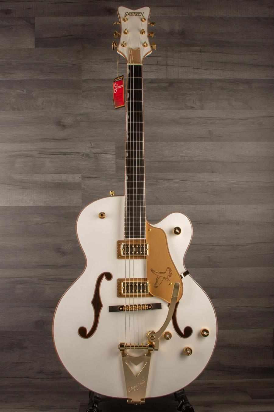 Gretsch Synchromatic™ Falcon™ Hollow Body Single-Cut with Bigsby®, Ebony Fingerboard, Snowcrest White - MusicStreet