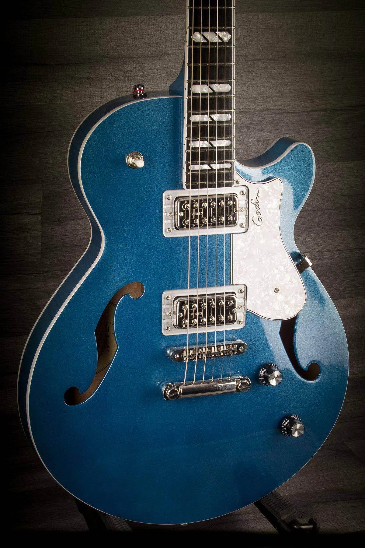 Godin Montreal Premiere Ltd Desert Blue W/Tv Jones With Tric Case