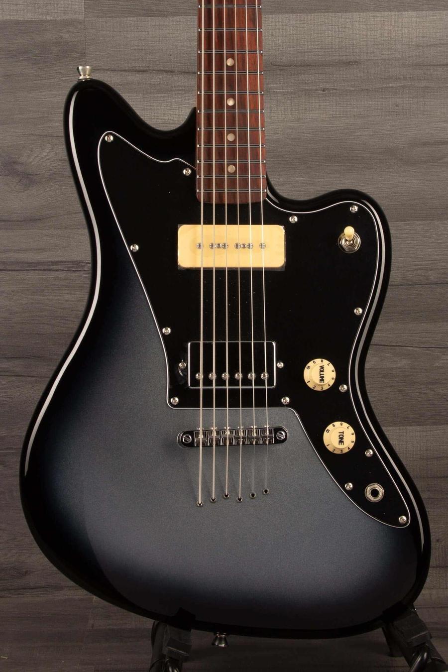 USED - Jet JJ350 Baritone Guitar in Moonburst with extended 27" scale for deep, resonant tones.