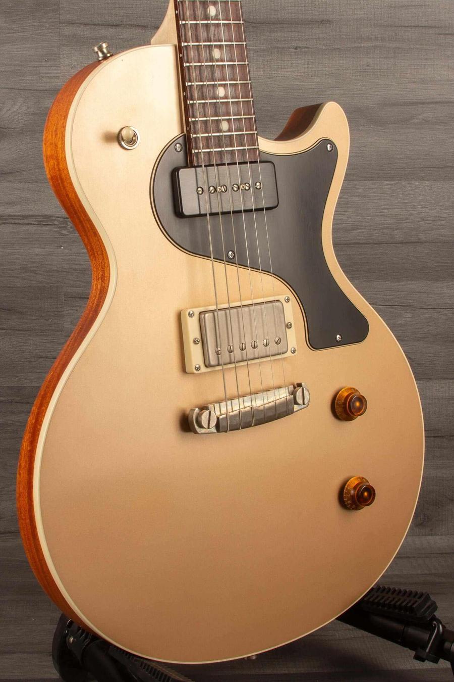 USED - Nik Huber Krauster II Worn Goldtop guitar showcasing superb condition with original case and paperwork.