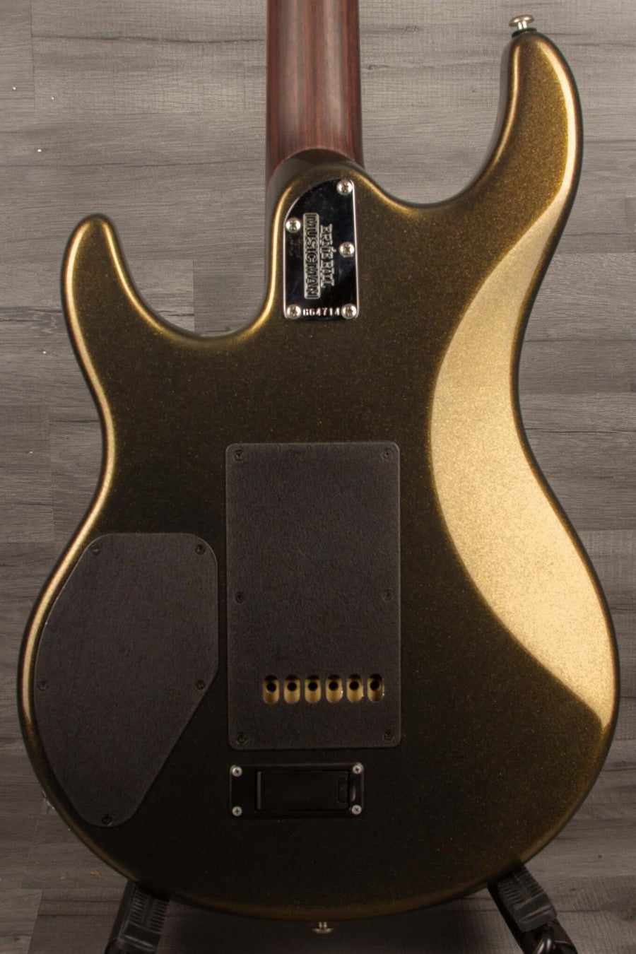 USED Music Man Luke III HSS Electric Guitar - Olive Gold, Rosewood Neck