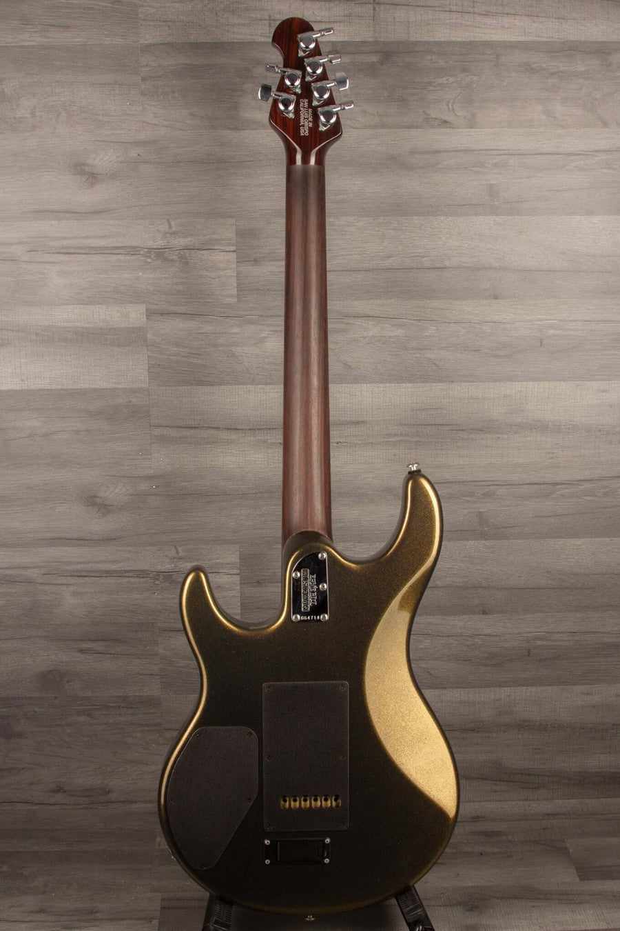 USED Music Man Luke III HSS Electric Guitar - Olive Gold, Rosewood Neck