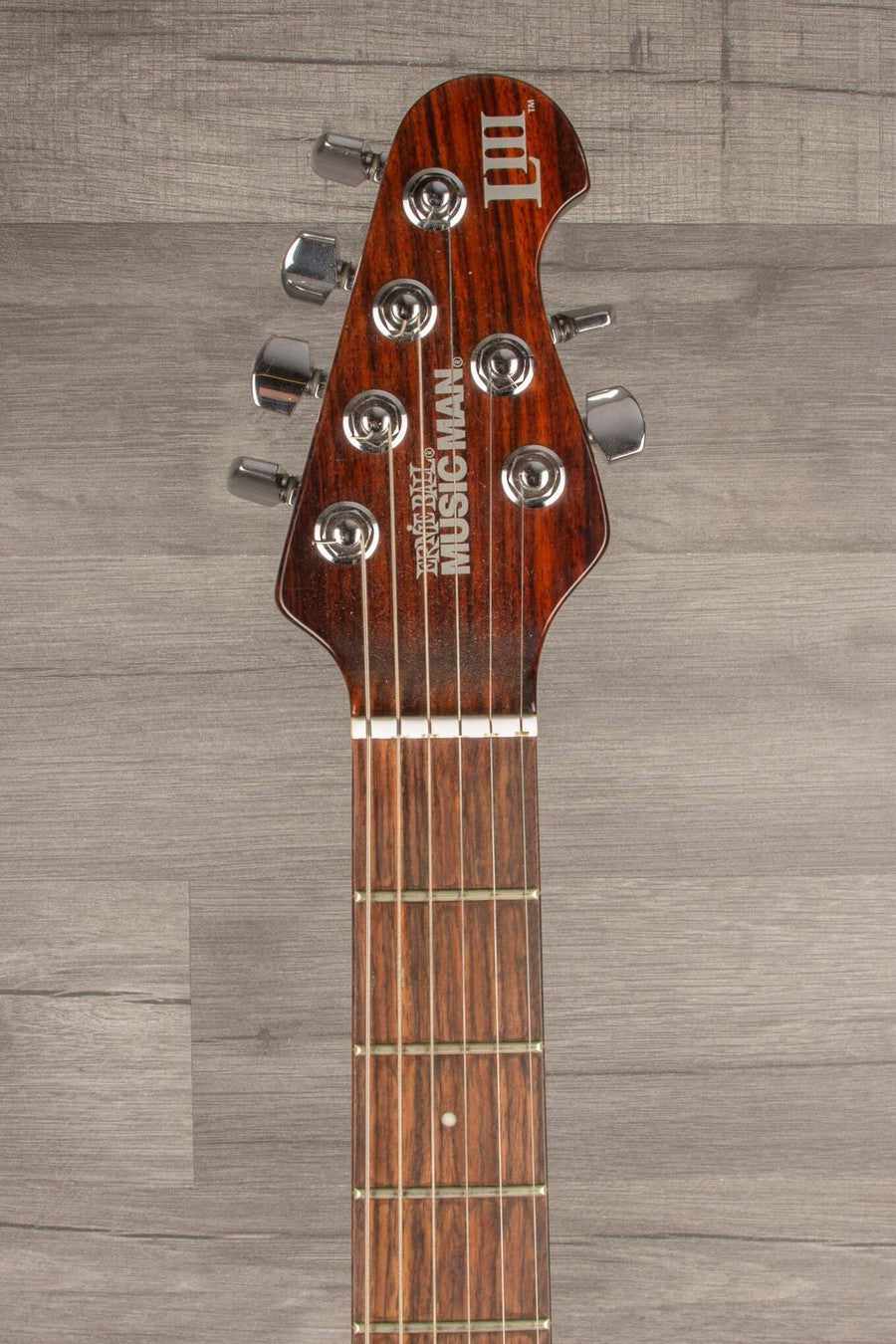 USED Music Man Luke III HSS Electric Guitar - Olive Gold, Rosewood Neck