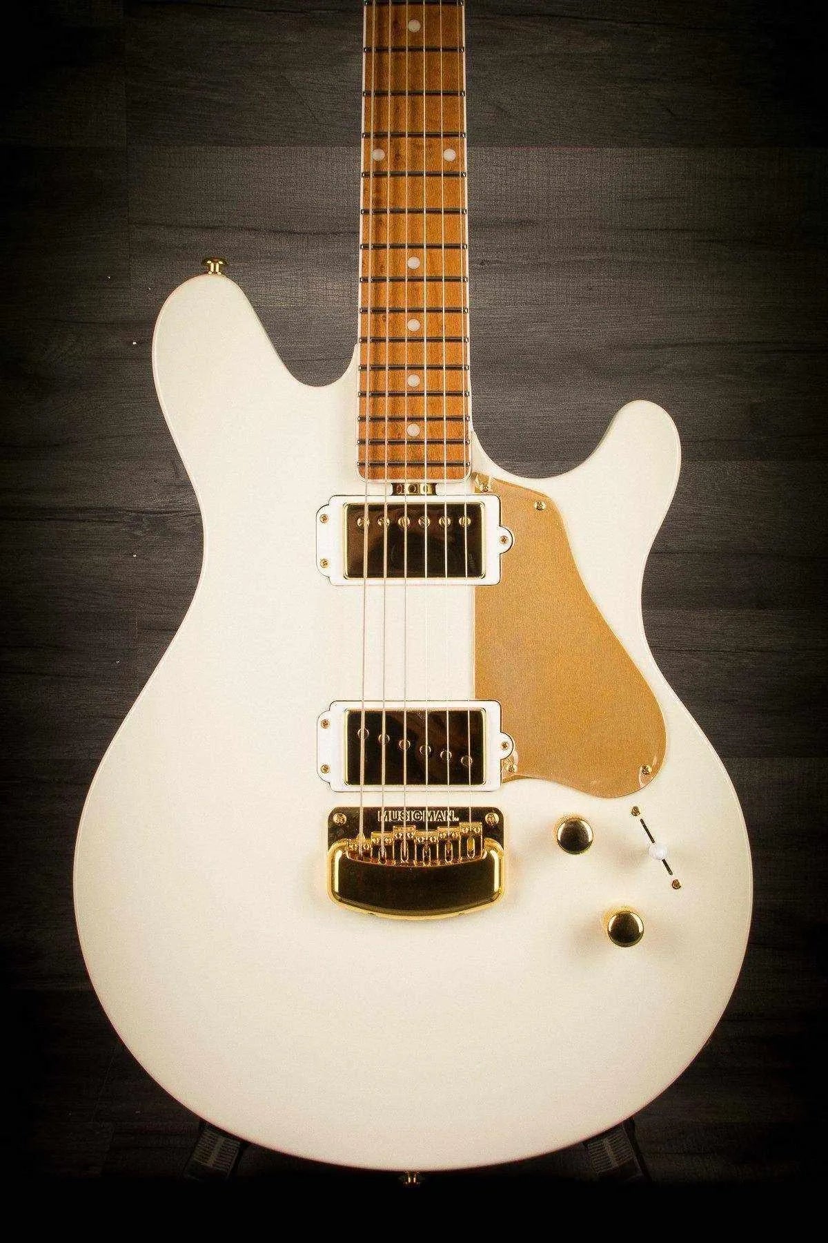 Musicman BFR Valentine Ivory White With Roasted Maple Neck