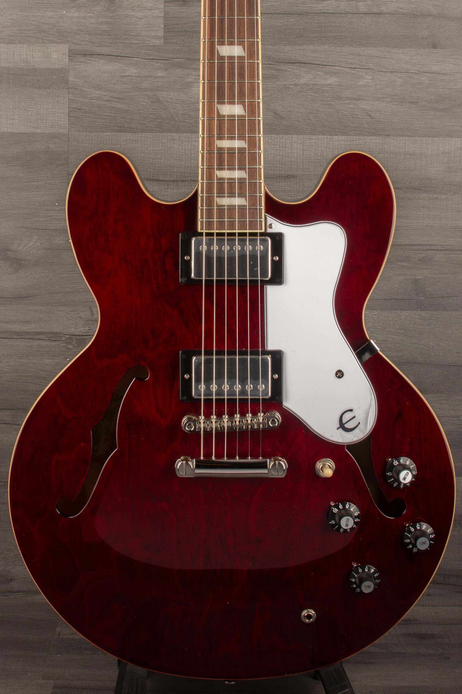 Epiphone Noel Gallagher Riviera Electric Guitar (Incl. Hard Case) - Dark Red Wine