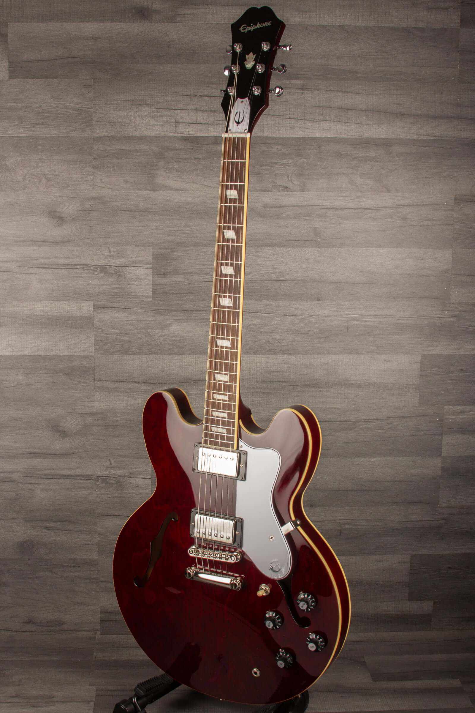 Epiphone Noel Gallagher Riviera Electric Guitar (Incl. Hard Case) - Dark Red Wine