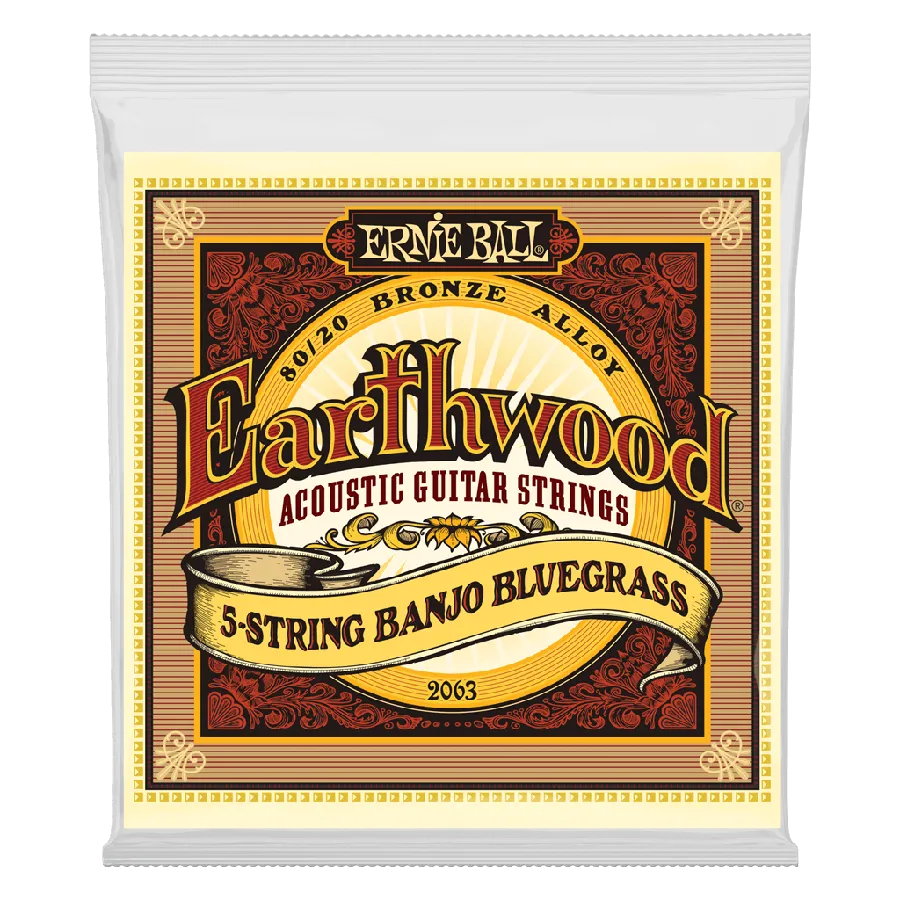 Ernie Ball earthwood 2063 5 STRING BANJO BLUEGRASS - MusicStreet