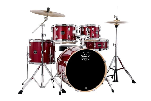 MAPEX - 22" KIT INC H/W & 3PC CYMS CRIMSON RED