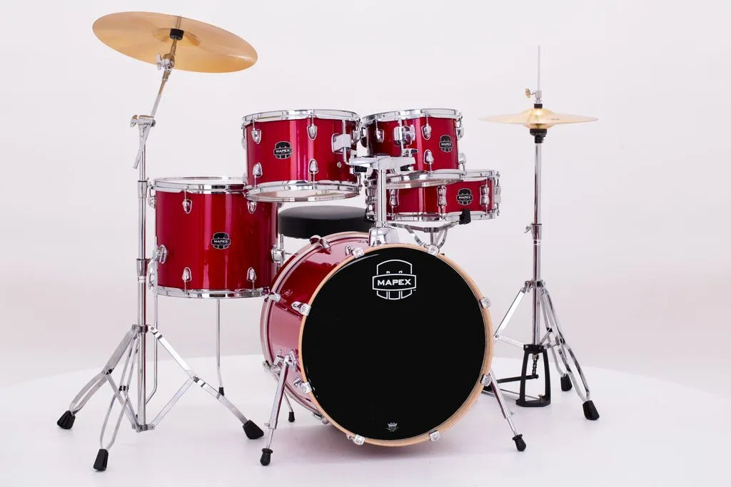 MAPEX - 22" KIT INC H/W & 3PC CYMS CRIMSON RED