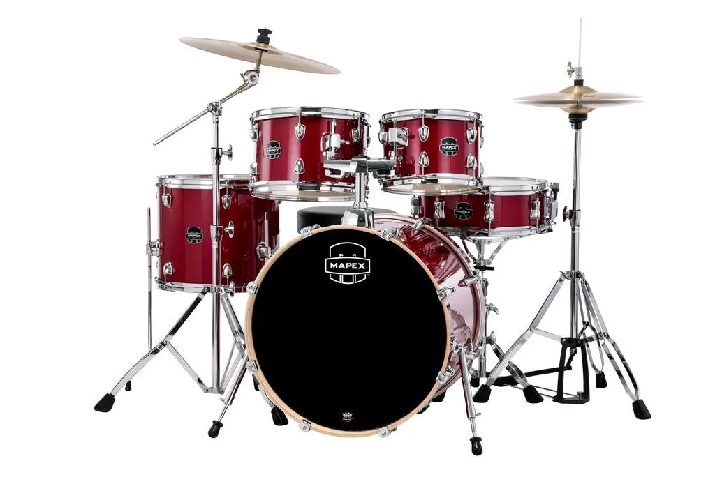 MAPEX - 22" KIT INC H/W & 3PC CYMS CRIMSON RED
