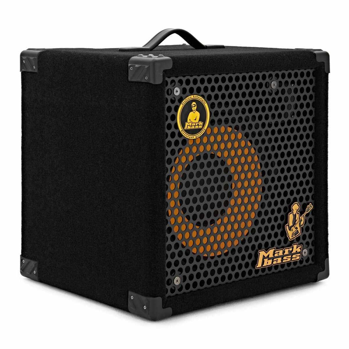 Mark Bass Marcus Miller CMD 101 MICRO 60 bass amplifier with 1x8" speaker, compact design and headphone output.
