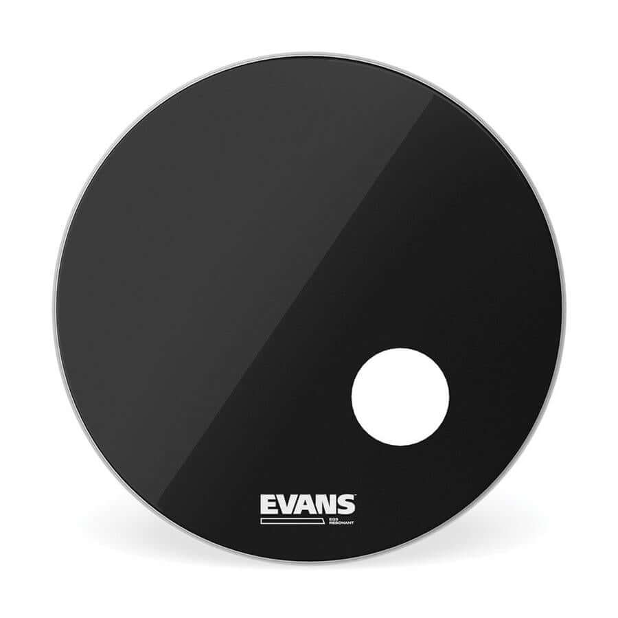 EVANS EQ3 Resonant Black Bass Drum Head, 22 Inch