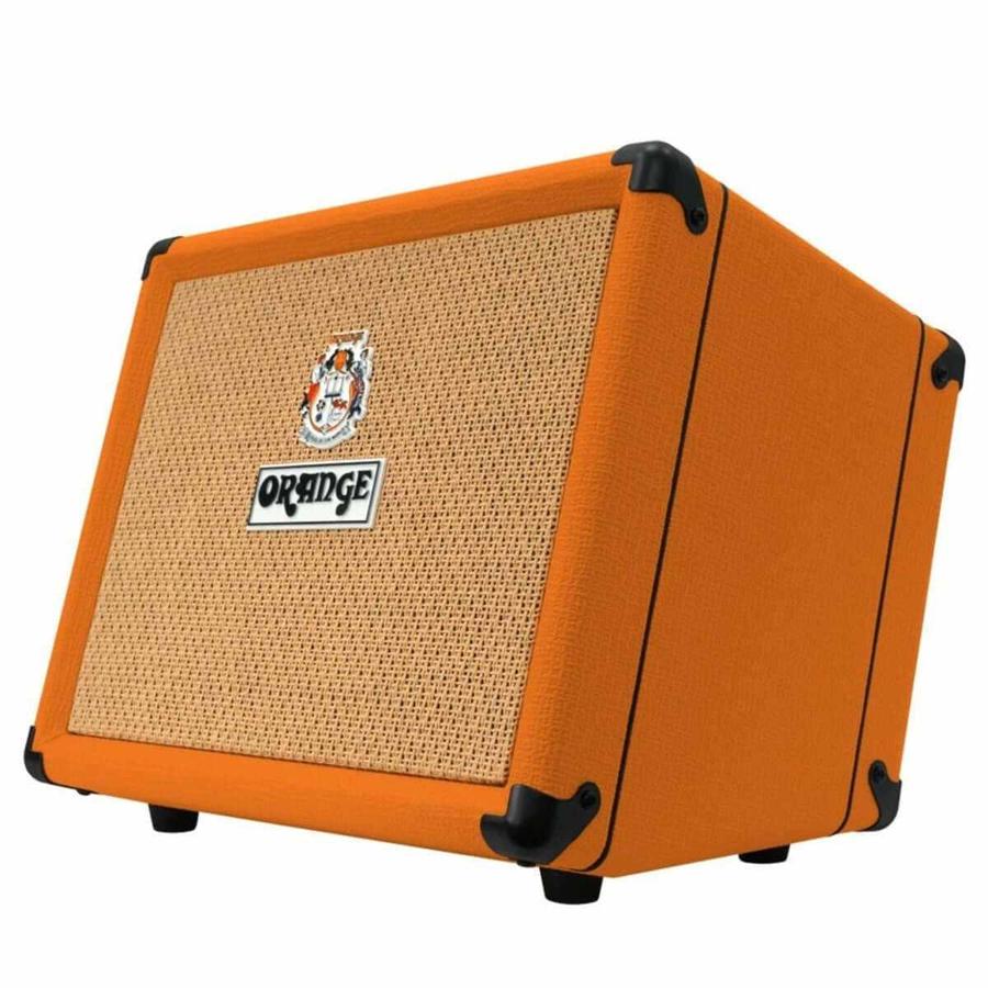 Orange Crush Acoustic 30 1x10 Acoustic Combo amplifier in vibrant orange color, ideal for musicians and busking.