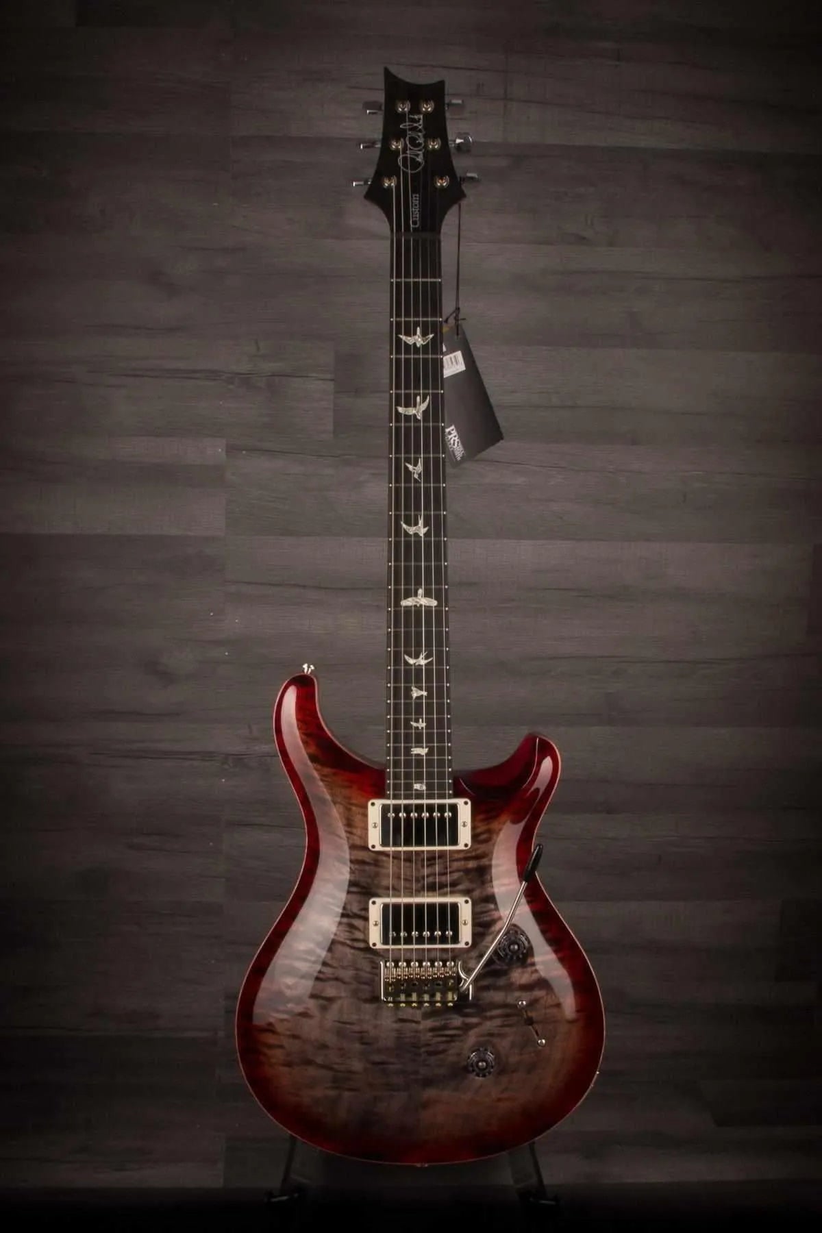 PRS Custom 24 Quilt Charcoal Cherry - #242763