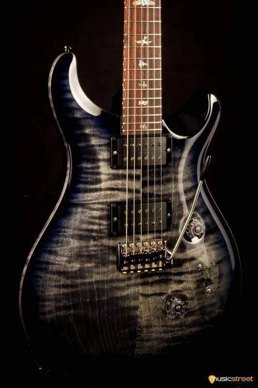 PRS Custom 24 Wood Library Charcoal Purpleburst #235334 2017